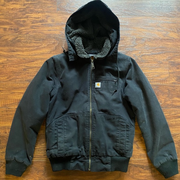 Carhartt Jackets & Blazers - Carhartt women’s washed duck wildwood SHERPA lined jacket